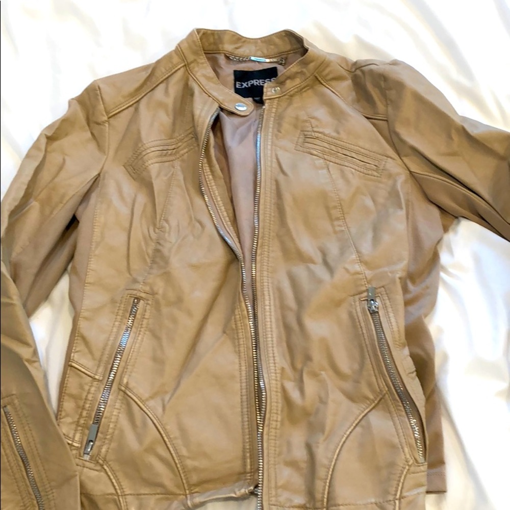 Express | Tan Moto Jacket